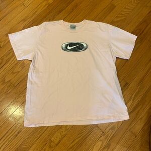 Vintage Y2K Pink Center Swoosh Nike Shirt
